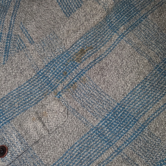 QuickSilver Modern Fit Mens Button Down Gray Plaid Long Sleeve Shirt Flannel - Picture 3 of 7